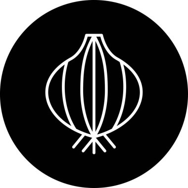 Shallot web simgesi vektör illüstrasyonu