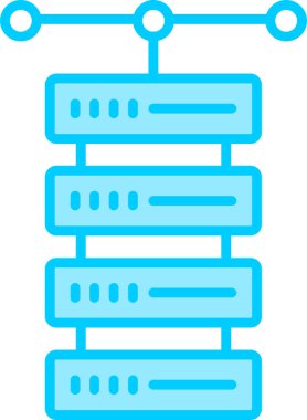 veritabanı simgesi, vektör illüstrasyonu basit tasarım