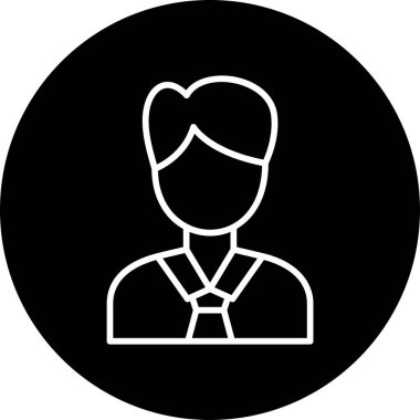 Yönetici vektör simgesi modern basit illüstrasyon