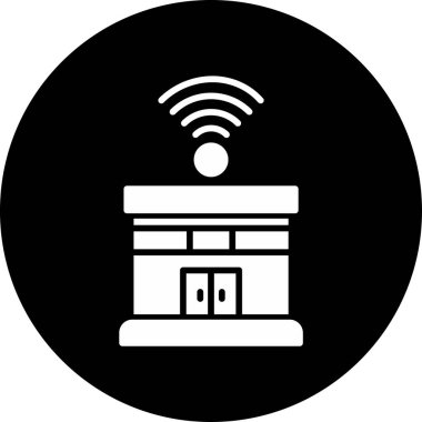 Akıllı ev. Web simgesi basit tasarım