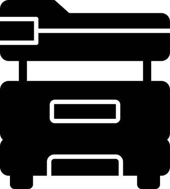 Yazıcı, web simgesi basit illüstrasyon