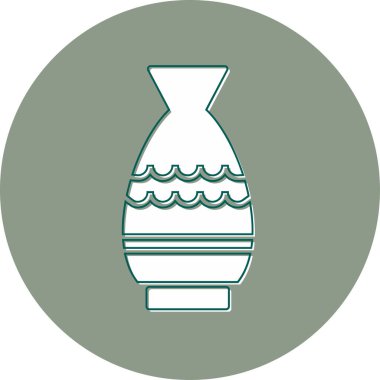 Vazo. Web simgesi basit illüstrasyon