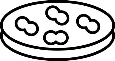 Streptococcus simgesi, vektör illüstrasyonu basit tasarım