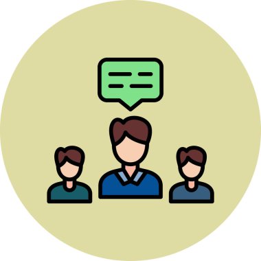 Takım. Web simgesi basit illüstrasyon