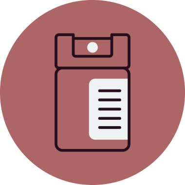 biber gazı web simgesi vektör illüstrasyonu