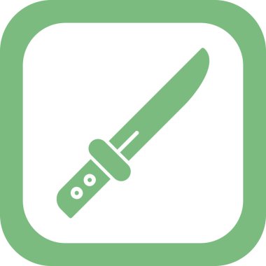 Basit ağ bıçağı simgesi düz vektör 