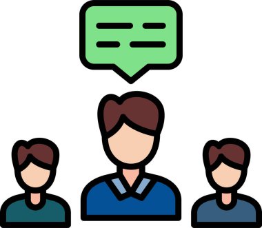 Takım. Web simgesi basit illüstrasyon