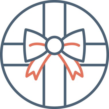 Kurdele yayı. Web simgesi basit illüstrasyon