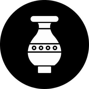 Vazo. Web simgesi basit illüstrasyon