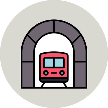 Tünel ağ simgesi vektör çizimi 