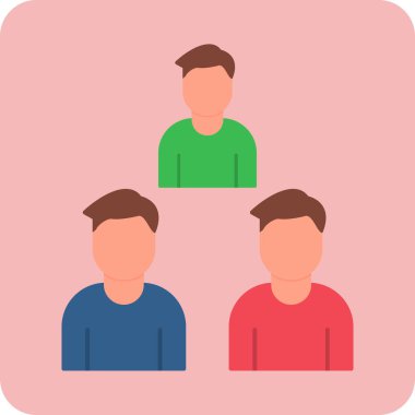 Takım. Web simgesi basit illüstrasyon 