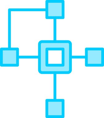 Kümeleniyorlar. Web simgesi basit illüstrasyon