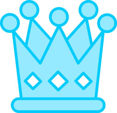 Taç. Web simgesi basit illüstrasyon 