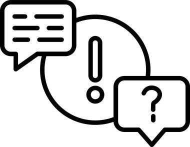 Konuş. Web simgesi basit illüstrasyon