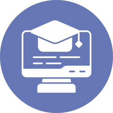 Öğrenmek. Web simgesi vektör illüstrasyonu