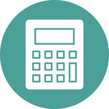 Calculator icon, vector illustration simple design
