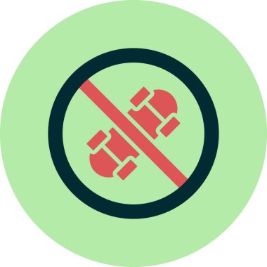 Kaykay ikonu yok. resimleme tasarımı