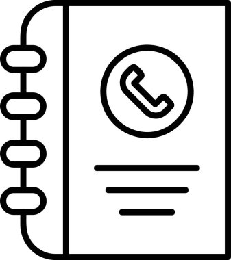 Telefon rehberi vektör illüstrasyonuName 