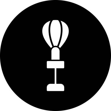 Punching Ball web simgesi, basit vektör illüstrasyonu