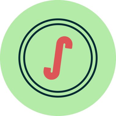 İntegral vektör simgesi, illüstrasyon 