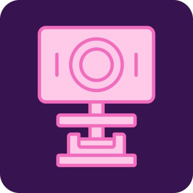 webcam simgesi, vektör illüstrasyonu