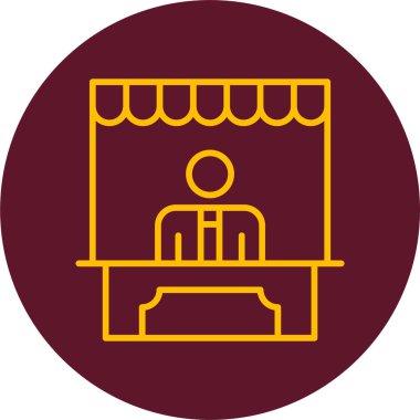 Tedarikçi web simgesi vektör illüstrasyonu