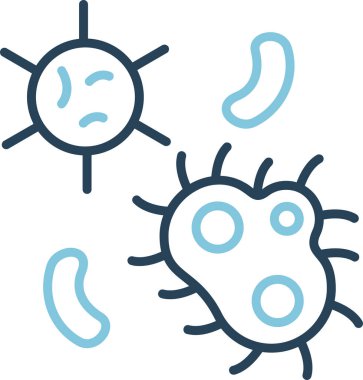 Mikroplar. Web simgesi basit illüstrasyon