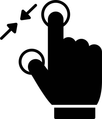 Çimdik. Web simgesi basit tasarım