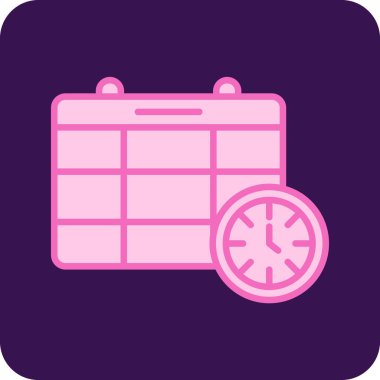 Teslim tarihi. Web simgesi basit illüstrasyon