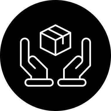 Basit ürün simgesi izole edilmiş arkaplan