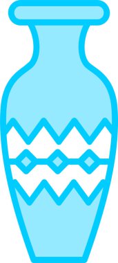 Vazo. Web simgesi basit illüstrasyon