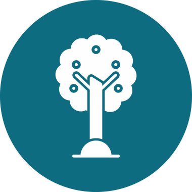 Ağaç. Web simgesi basit illüstrasyon