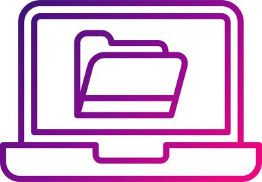 Bilgisayar. Web simgesi basit illüstrasyon