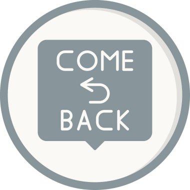 Geri Dön Simge Vektör Resimleri Beyaz Arkaplanda İzole Edildi