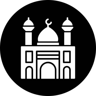Müslüman camisi, basit vektör tasarımı