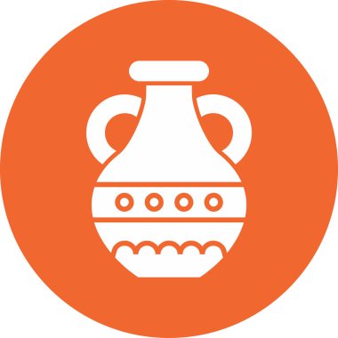 Vazo. Web simgesi basit illüstrasyon