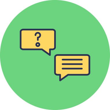 Sohbet ikonu. vektör basit illüstrasyon