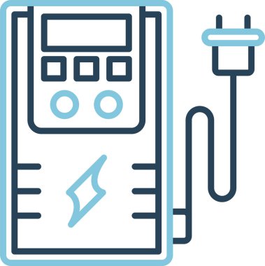 Kesintisiz Güç Arzı Elektrik Cihazı. Basit resimleme