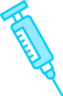 Şırınganın temel çizimi, tıbbi konsept