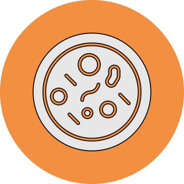 Parazit simgesinin vektör illüstrasyonu