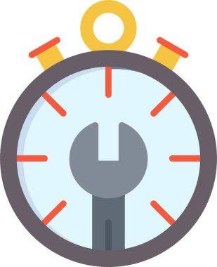 Zaman yönetimi simgesi vektör illüstrasyonu