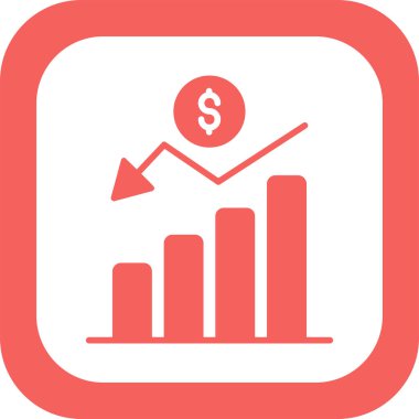 Değerlendirme işi grafiği düz vektör simgesi 