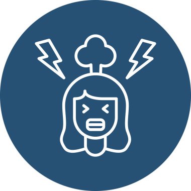 Hüsrana uğradım. Web simgesi basit illüstrasyon