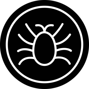 Parazit simgesinin vektör illüstrasyonu