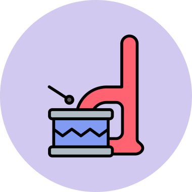 Küçük d harf vektör illüstrasyonu 