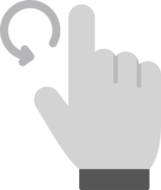 El işaret simgesi. Düz çizim. El işaretleyici vektör simgeleri.