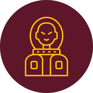 Uzaylı simgesi vektör illüstrasyonu