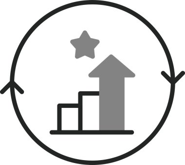 Aralıksız Gelişim Ağ ikonu vektör çizimi