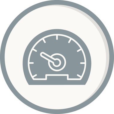 Speedometer web simgesi, vektör illüstrasyonu