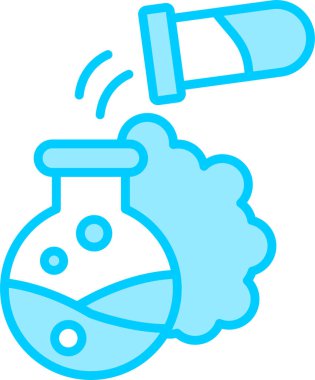 Kimyasal deney simgesinin vektör çizimi 